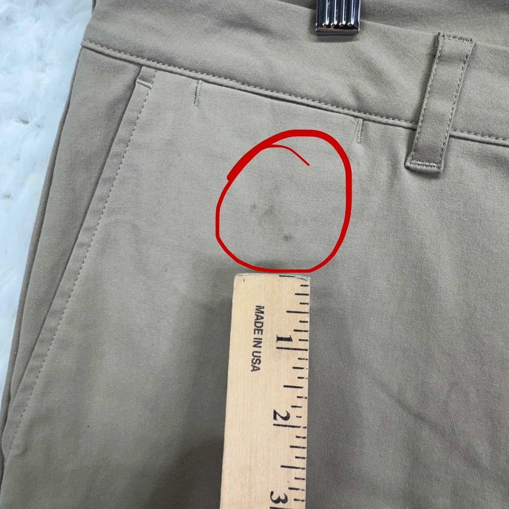 Mack Weldon Radius Pant 36x32 Tan Khaki Performance Chino Techwear Gorpcore - Picture 5 of 9